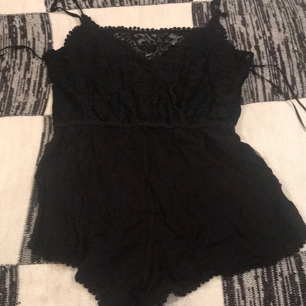 Black romper size medium -ADORABLE!
